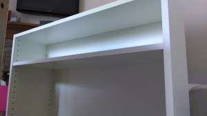 The false-back shelf.