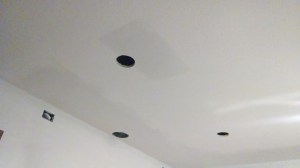 Patching before painting.